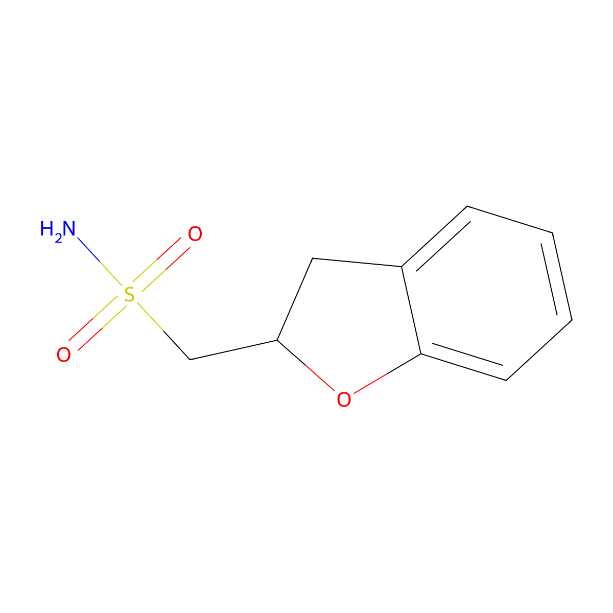 (2,3-Dihydro-1-benzofuran-2-yl)methanesulfonamide molecular structure, CAS 1511698-52-4