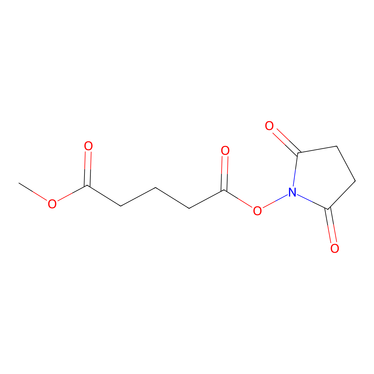 Pentanedioic acid 2,5-dioxo-pyrrolidin-1-yl ester methyl ester molecular structure, CAS 1511700-07-4