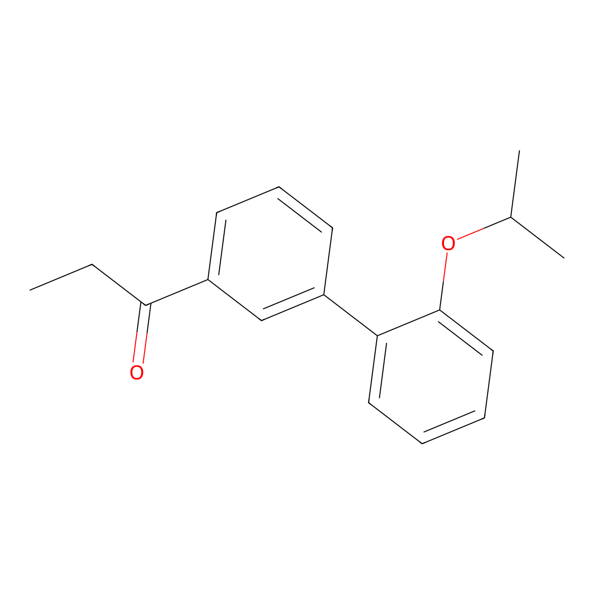 1-[2'-(1-Methylethoxy)[1,1'-biphenyl]-3-yl]-1-propanone molecular structure, CAS 1511715-77-7