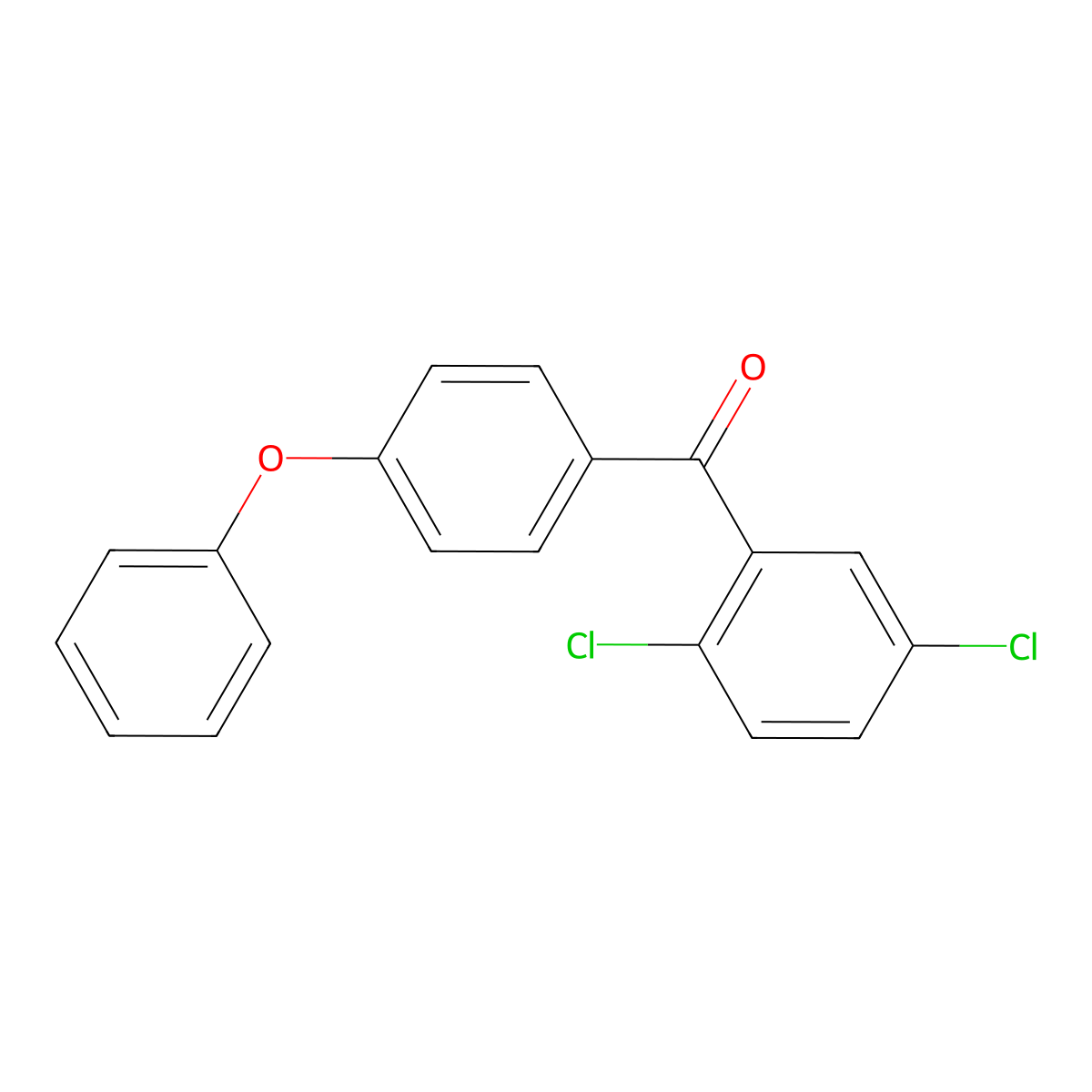 2,5-Dichloro-4'-phenoxybenzophenone molecular structure, CAS 151173-25-0