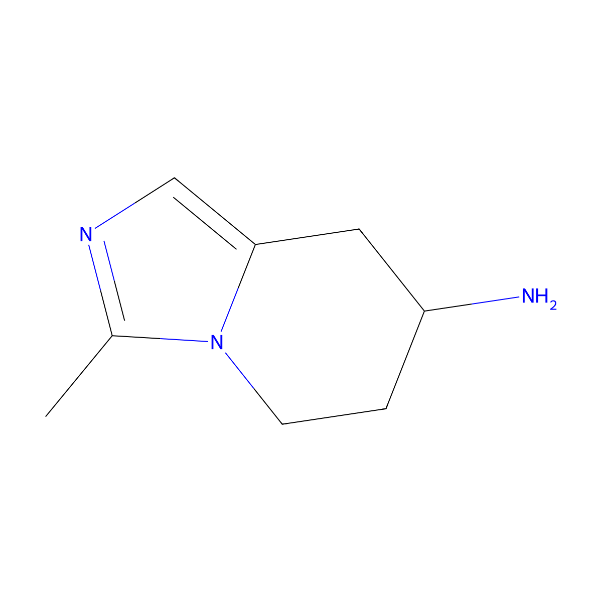 3-Methyl-5H,6H,7H,8H-imidazo[1,5-a]pyridin-7-amine molecular structure, CAS 1511732-39-0