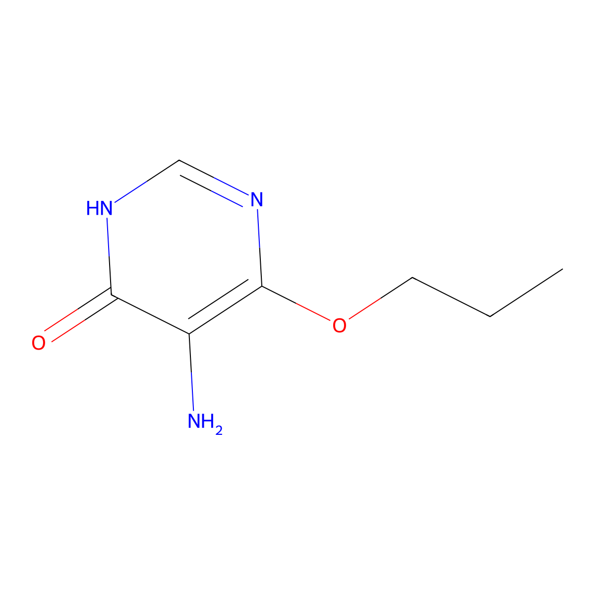 5-Amino-6-propoxypyrimidin-4-ol molecular structure, CAS 1511770-89-0