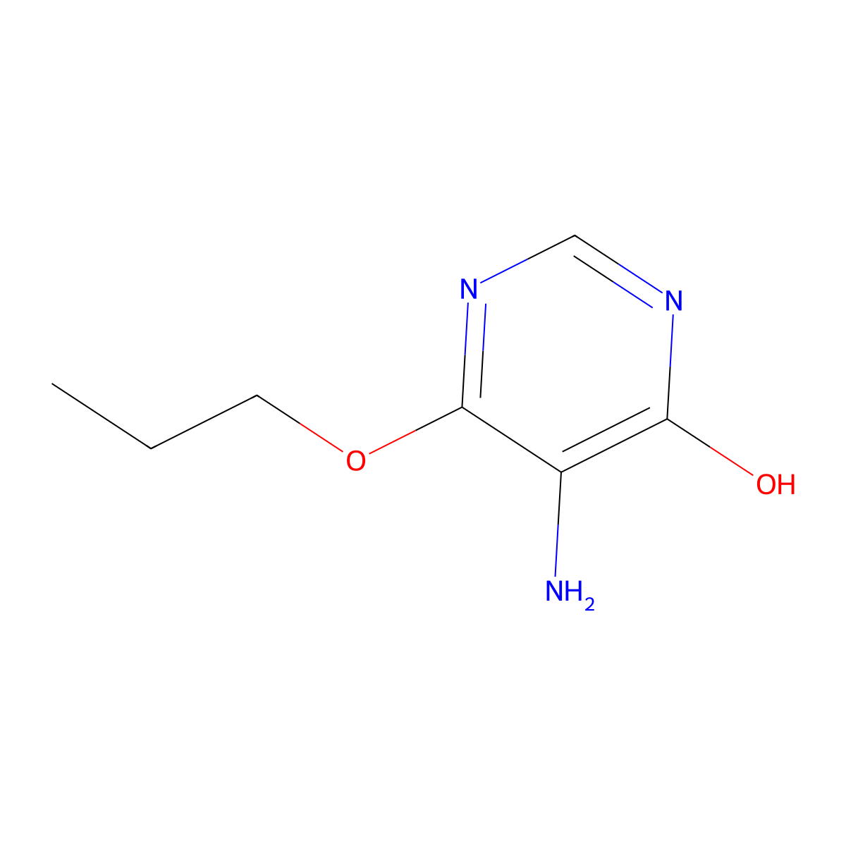5-Amino-6-propoxypyrimidin-4-ol molecular structure, CAS 1511770-89-0