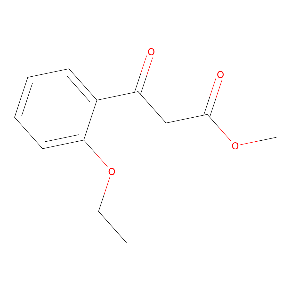 Methyl 3-(2-ethoxyphenyl)-3-oxopropanoate molecular structure, CAS 1511797-03-7
