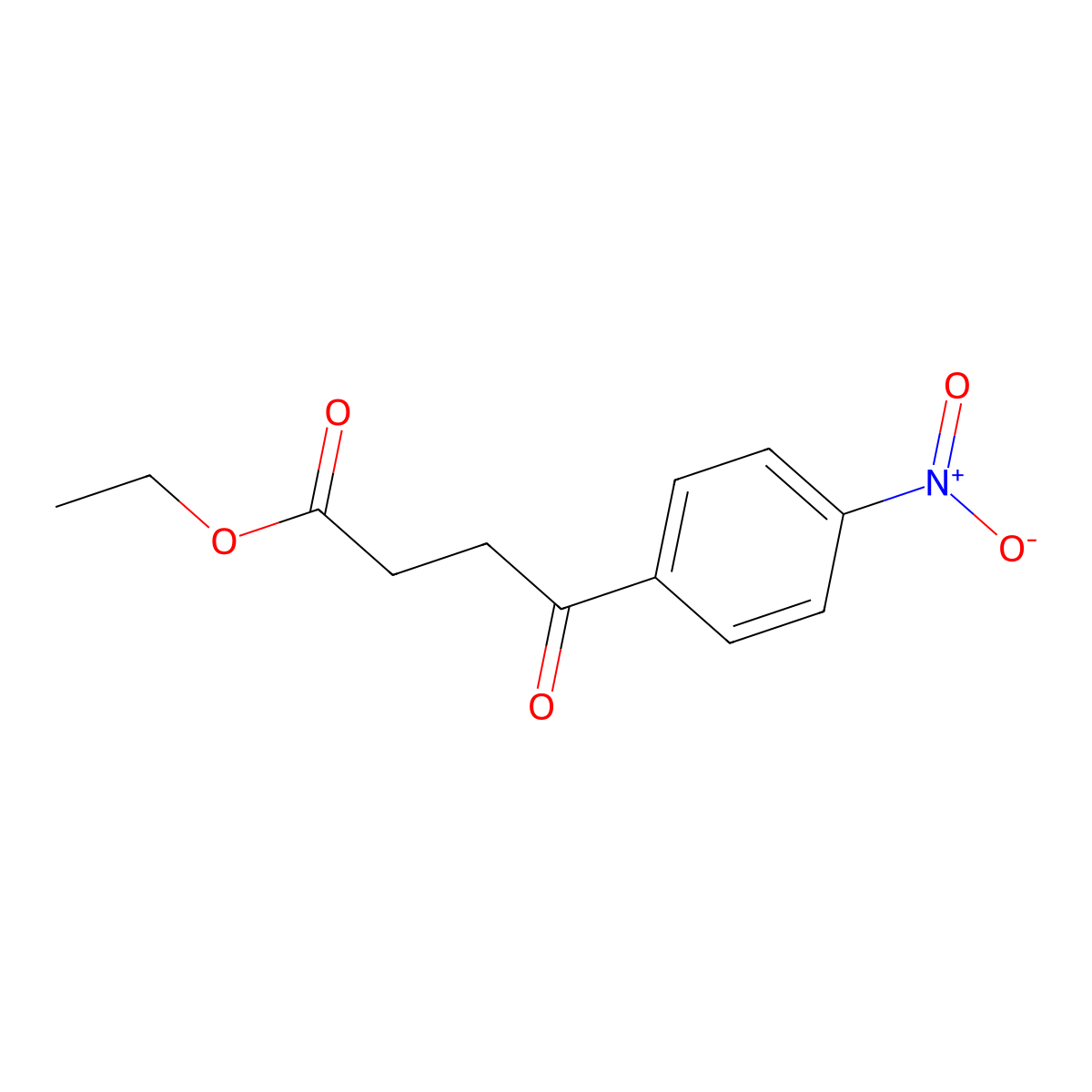 Ethyl 4-(4-nitrophenyl)-4-oxobutyrate molecular structure, CAS 15118-70-4