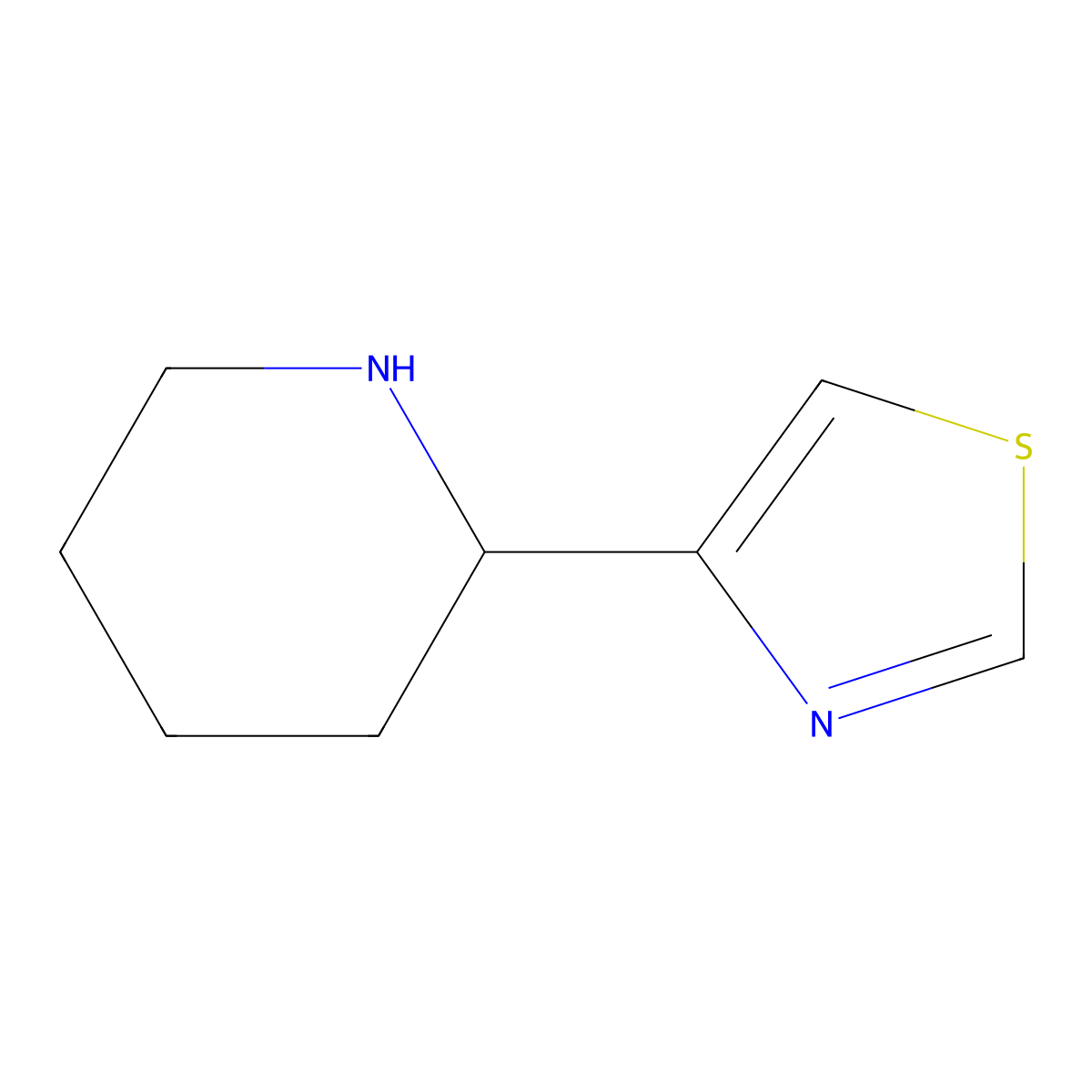 4-(Piperidin-2-yl)thiazole molecular structure, CAS 1511817-37-0
