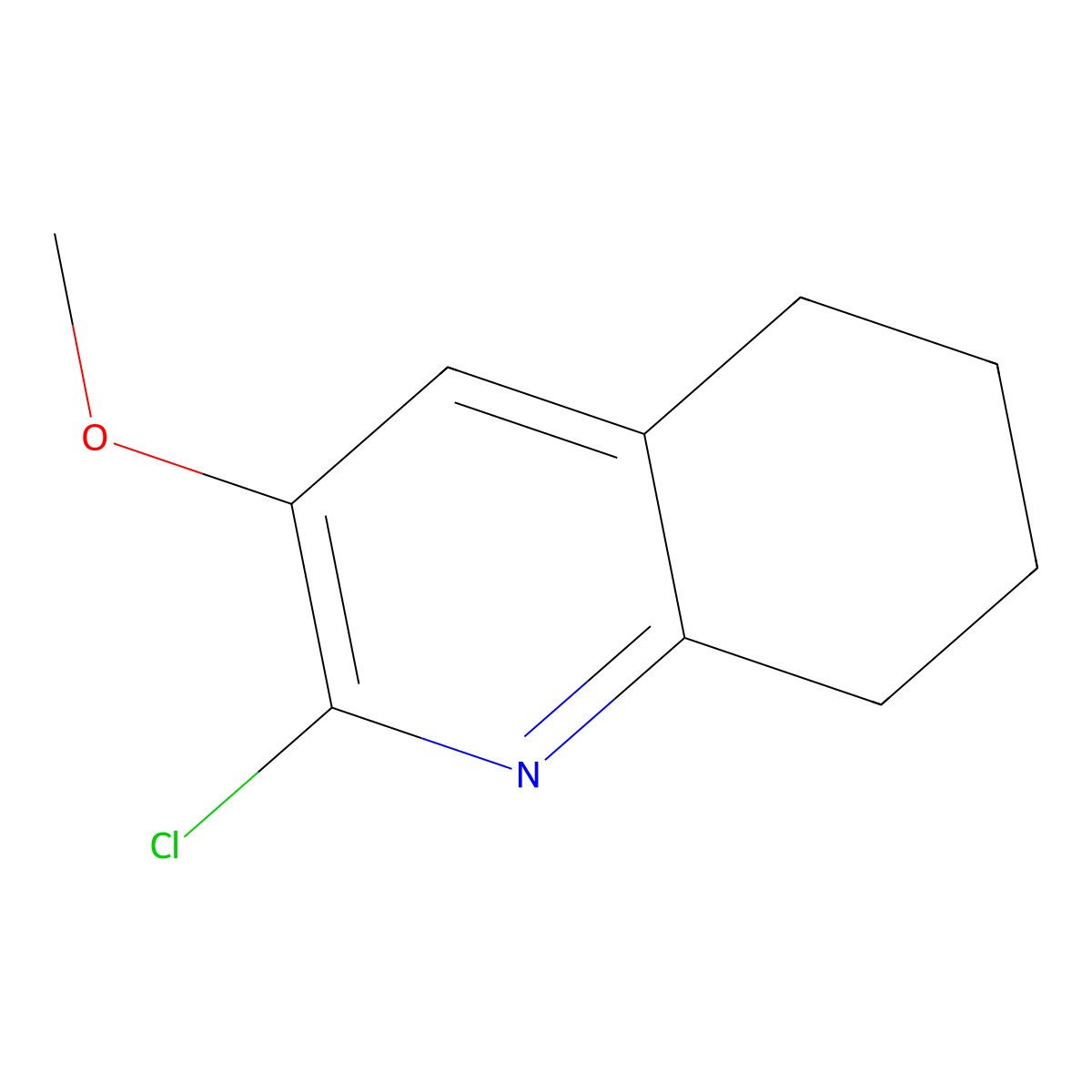 2-Chloro-3-methoxy-5,6,7,8-tetrahydroquinoline molecular structure, CAS 1511835-15-6