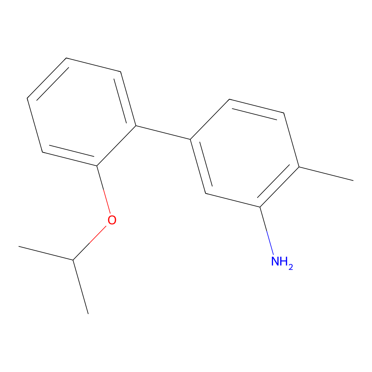 4-Methyl-2'-(1-methylethoxy)[1,1'-biphenyl]-3-amine molecular structure, CAS 1511867-06-3