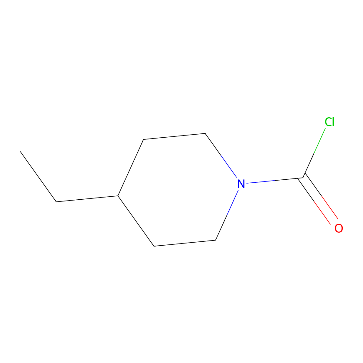 4-Ethylpiperidine-1-carbonyl chloride molecular structure, CAS 1511876-42-8