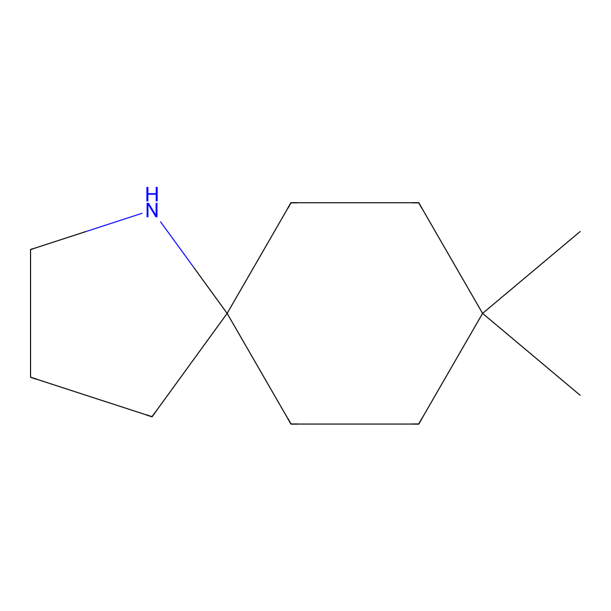 8,8-Dimethyl-1-azaspiro[4.5]decane molecular structure, CAS 1511876-85-9