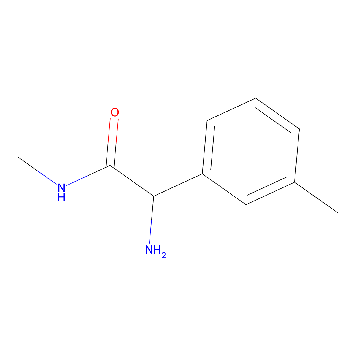 2-Amino-N-methyl-2-(3-methylphenyl)acetamide molecular structure, CAS 1511918-63-0