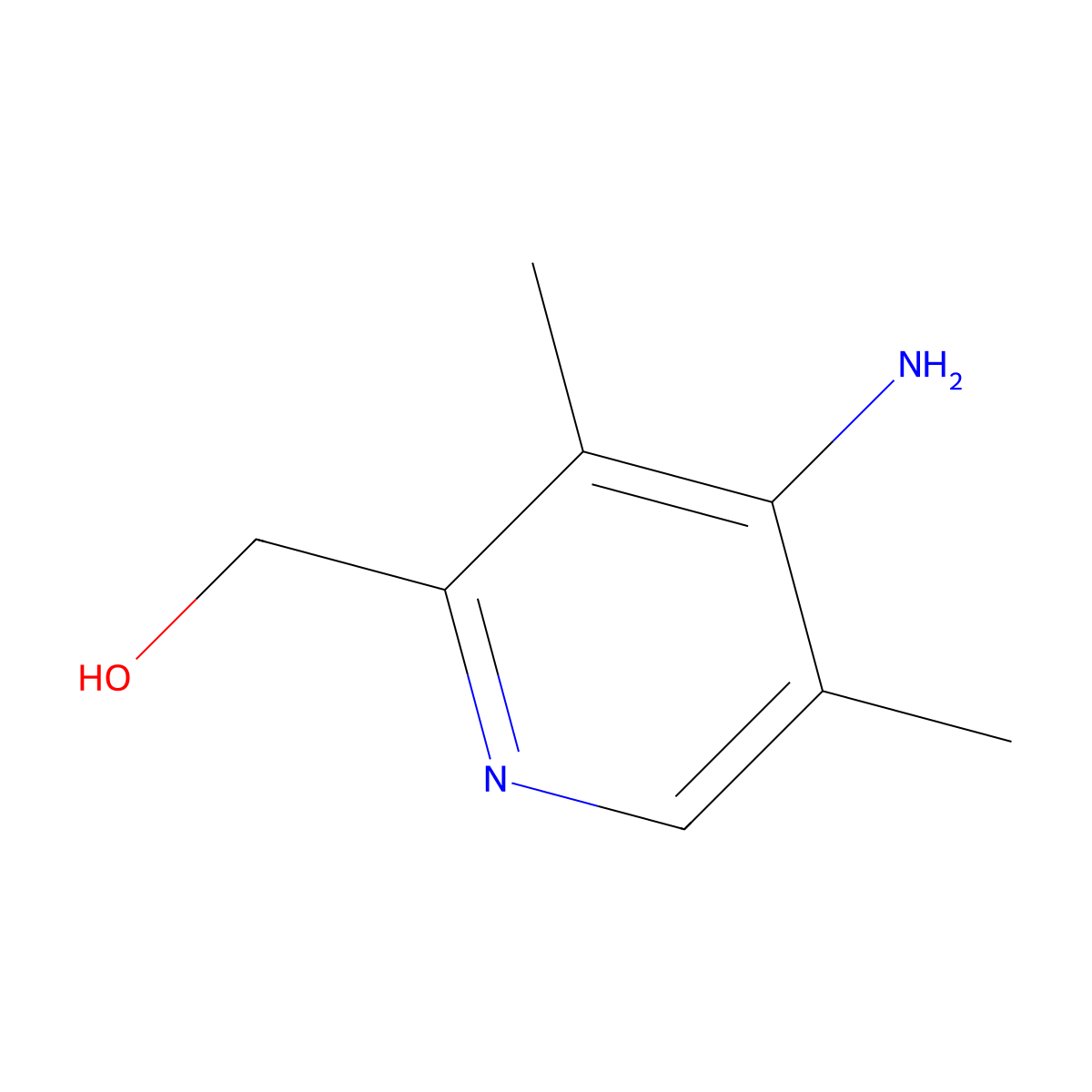 (4-Amino-3,5-dimethylpyridin-2-yl)methanol molecular structure, CAS 1511938-13-8