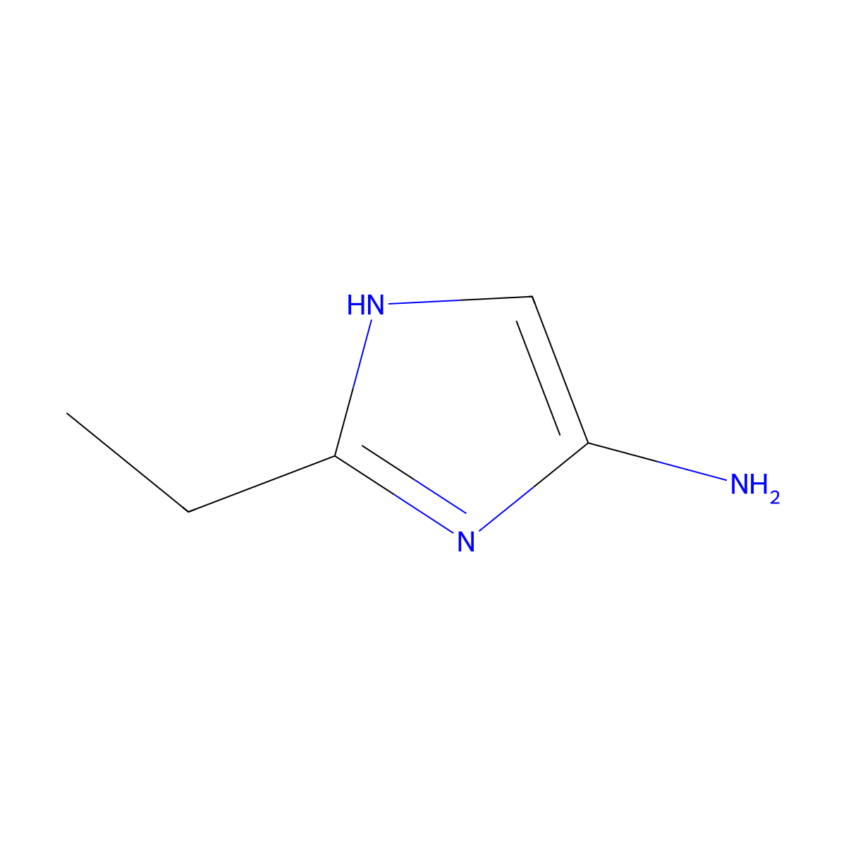 2-Ethyl-1H-imidazol-4-amine molecular structure, CAS 1511966-83-8