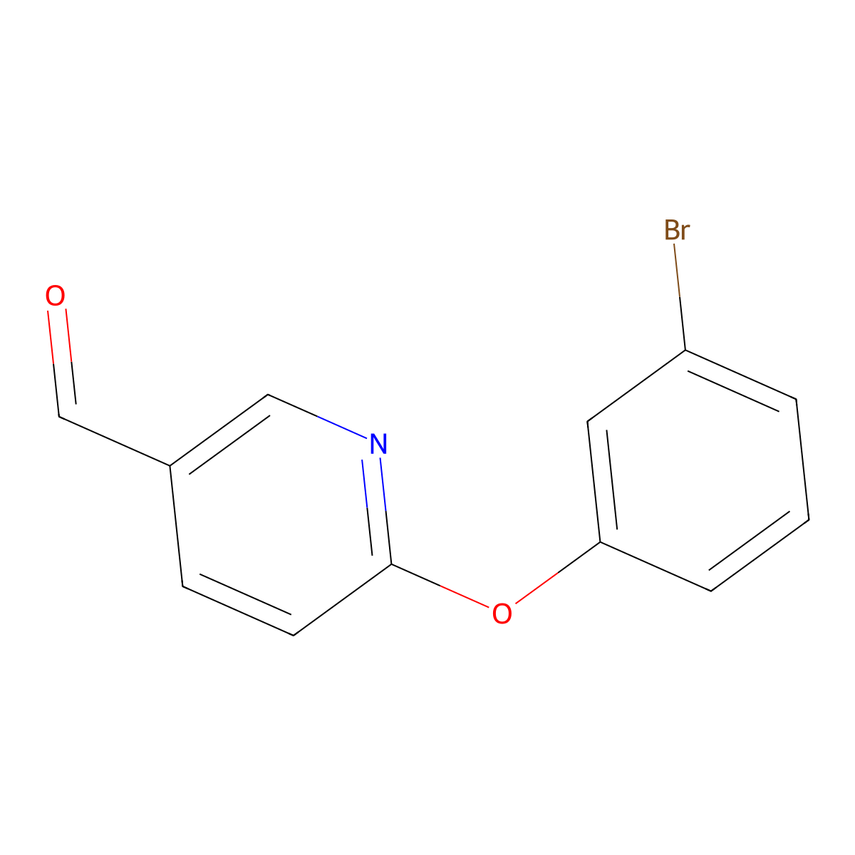 6-(3-Bromophenoxy)pyridine-3-carbaldehyde molecular structure, CAS 1511966-96-3