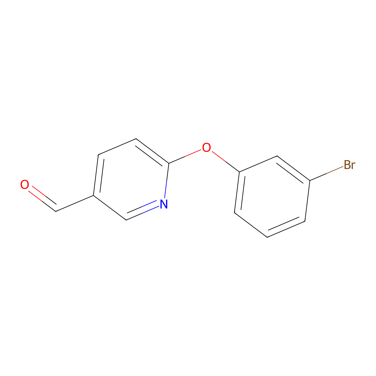 6-(3-Bromophenoxy)pyridine-3-carbaldehyde molecular structure, CAS 1511966-96-3