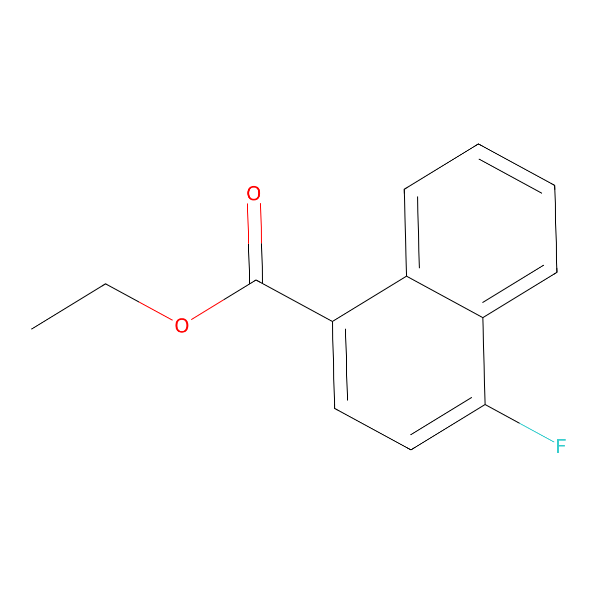 Ethyl 4-fluoro-1-naphthoate molecular structure, CAS 1512-51-2