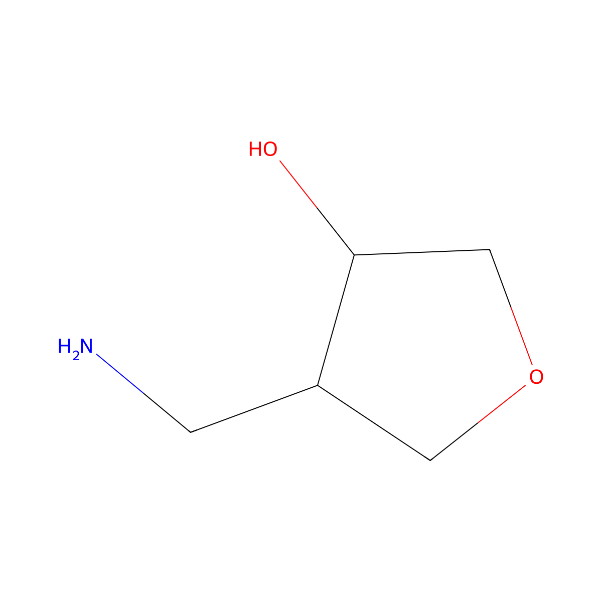 cis-4-(Aminomethyl)oxolan-3-ol molecular structure, CAS 1512053-33-6