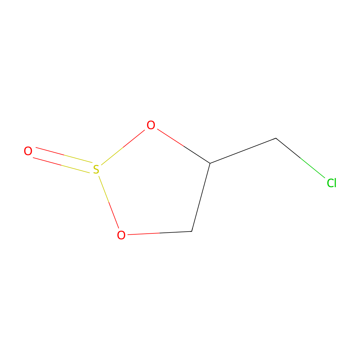 1,3,2-Dioxathiolane, 4-(chloromethyl)-, 2-oxide molecular structure, CAS 15121-11-6