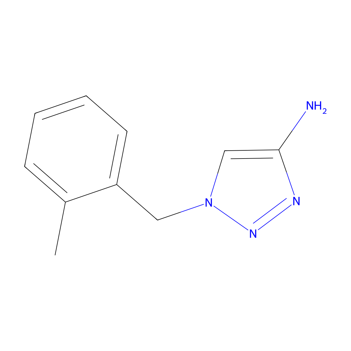 1-[(2-Methylphenyl)methyl]-1H-1,2,3-triazol-4-amine molecular structure, CAS 1512115-61-5