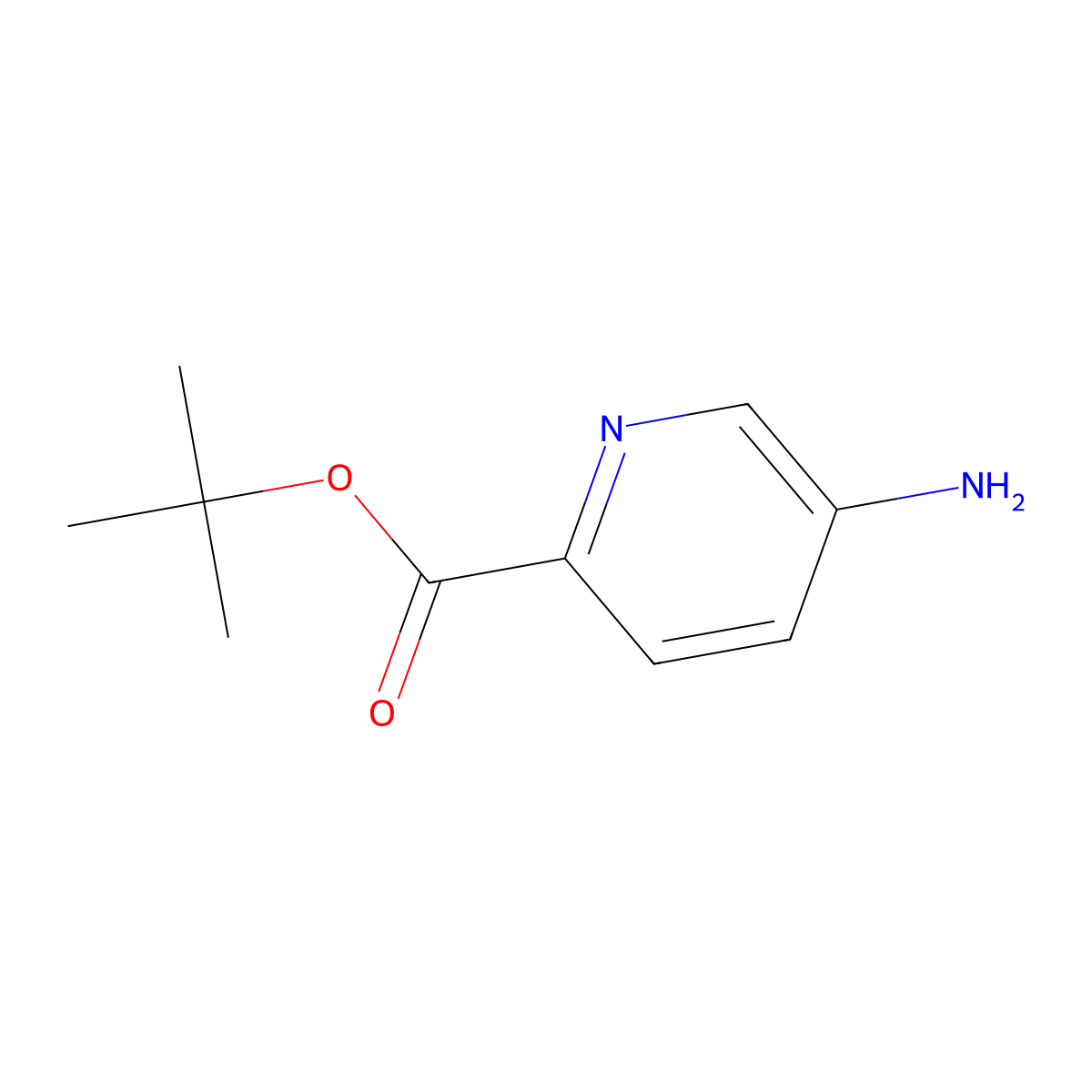 tert-Butyl 5-aminopicolinate molecular structure, CAS 1512138-42-9