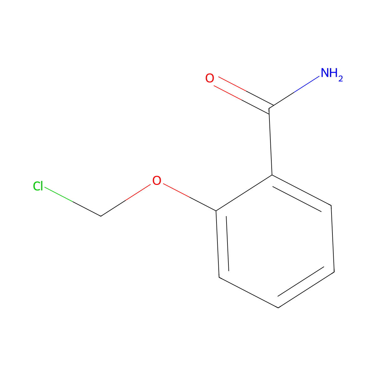 2-(Chloromethoxy)benzamide molecular structure, CAS 1512203-12-1