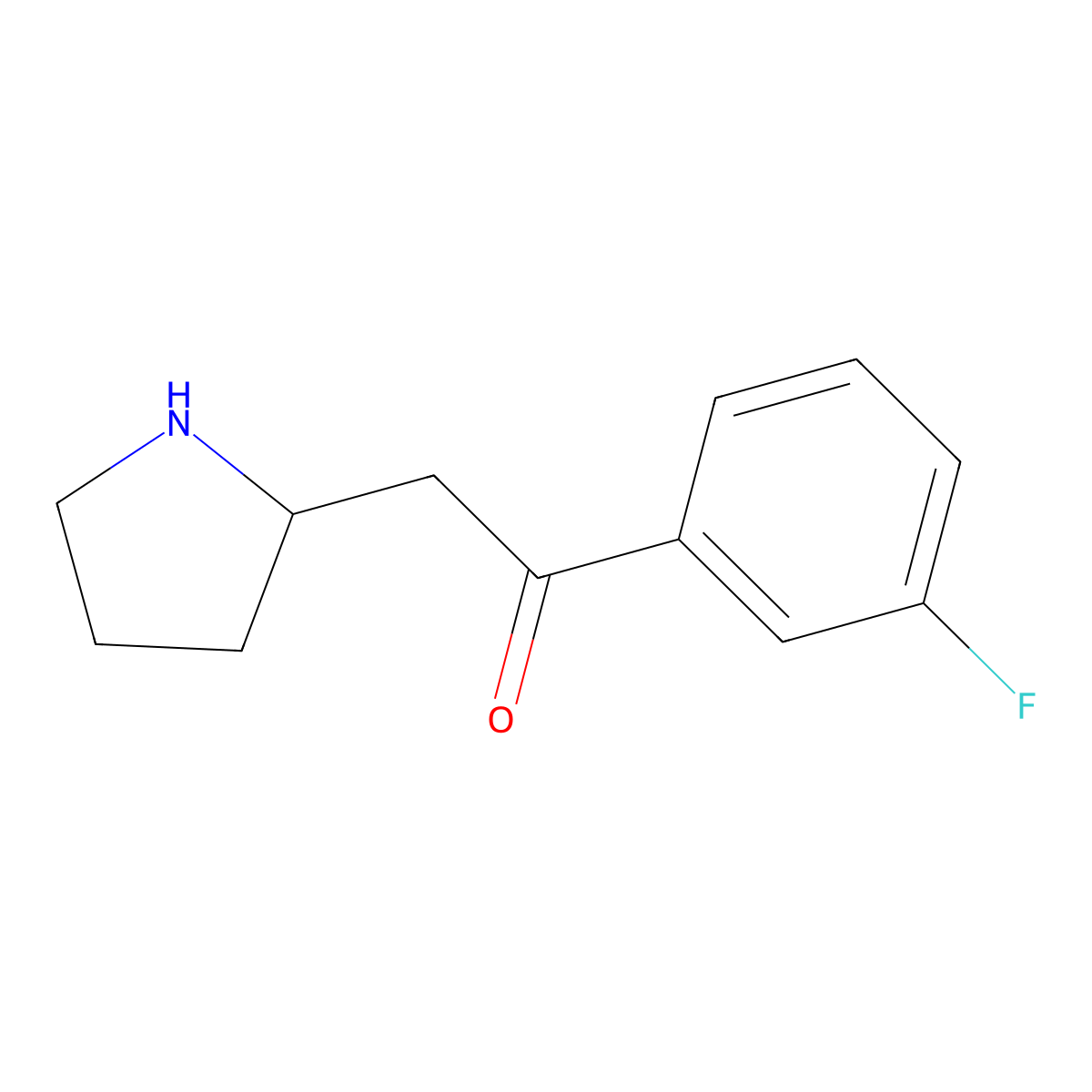 1-(3-Fluorophenyl)-2-(pyrrolidin-2-YL)ethan-1-one molecular structure, CAS 1512214-32-2