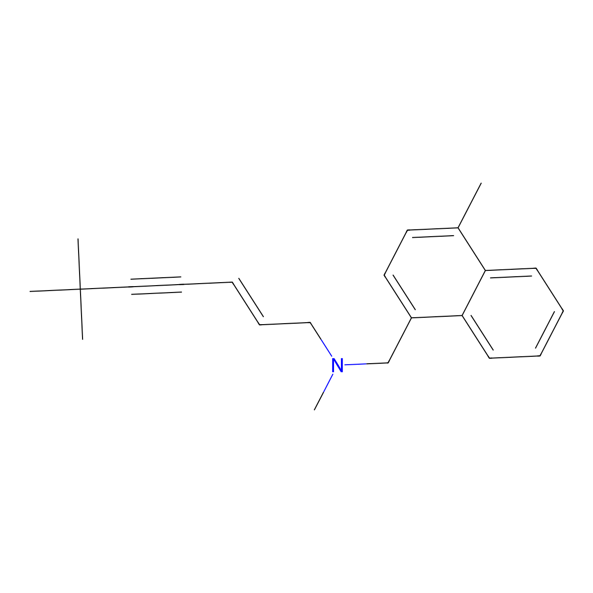 4-Methylterbinafine molecular structure, CAS 151222-50-3