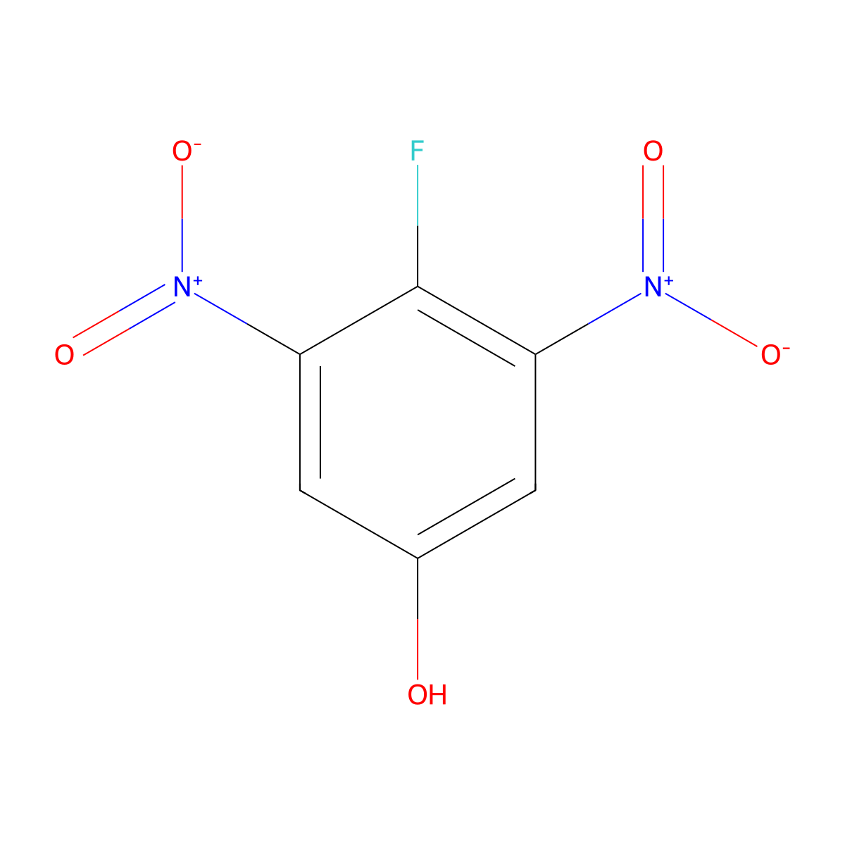 4-Fluoro-3,5-dinitrophenol molecular structure, CAS 151222-64-9