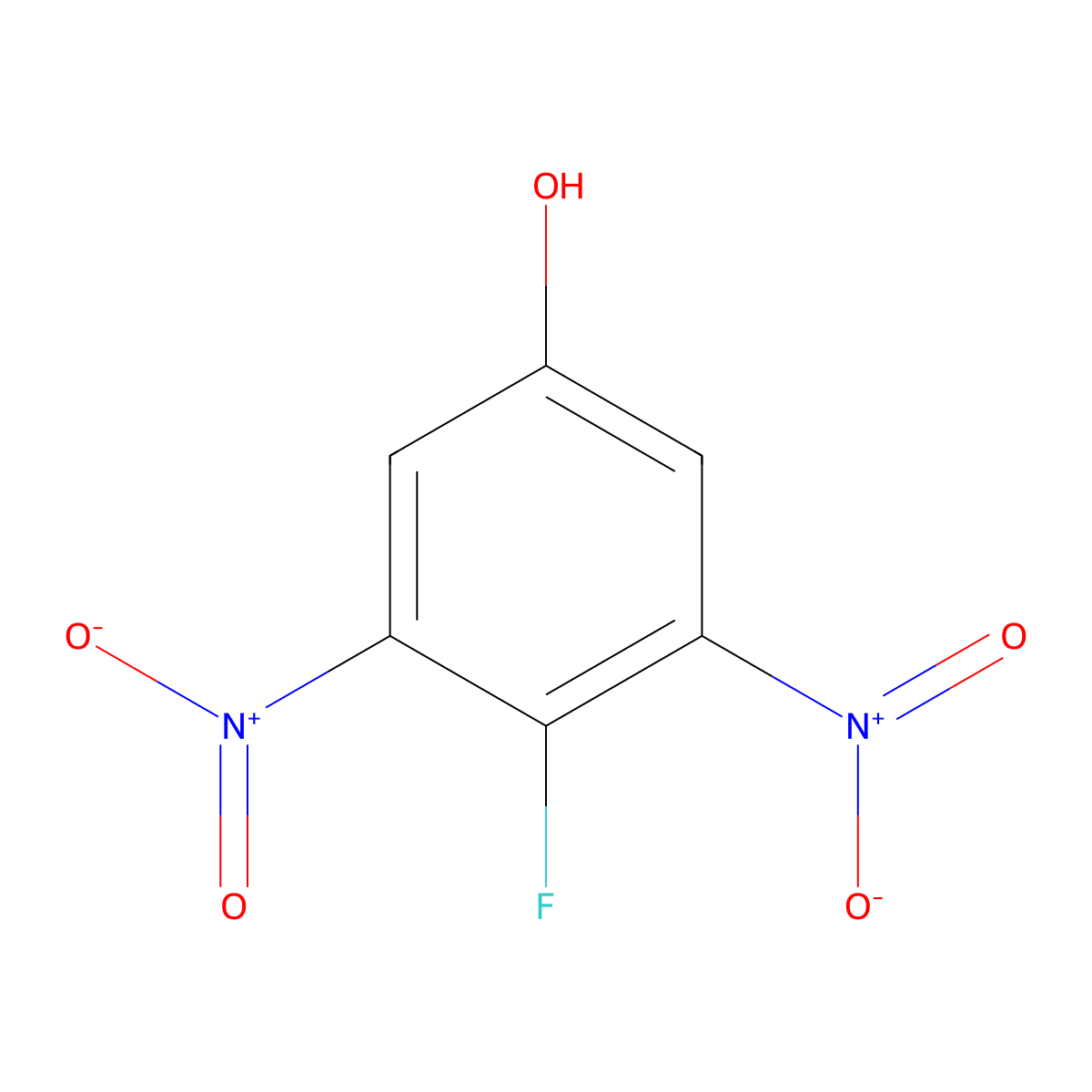 4-Fluoro-3,5-dinitrophenol molecular structure, CAS 151222-64-9