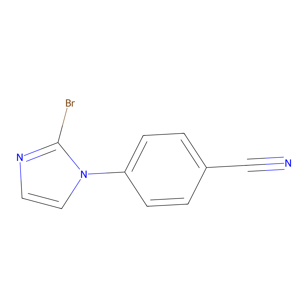 4-(2-Bromo-imidazol-1-yl)-benzonitrile molecular structure, CAS 1512223-71-0
