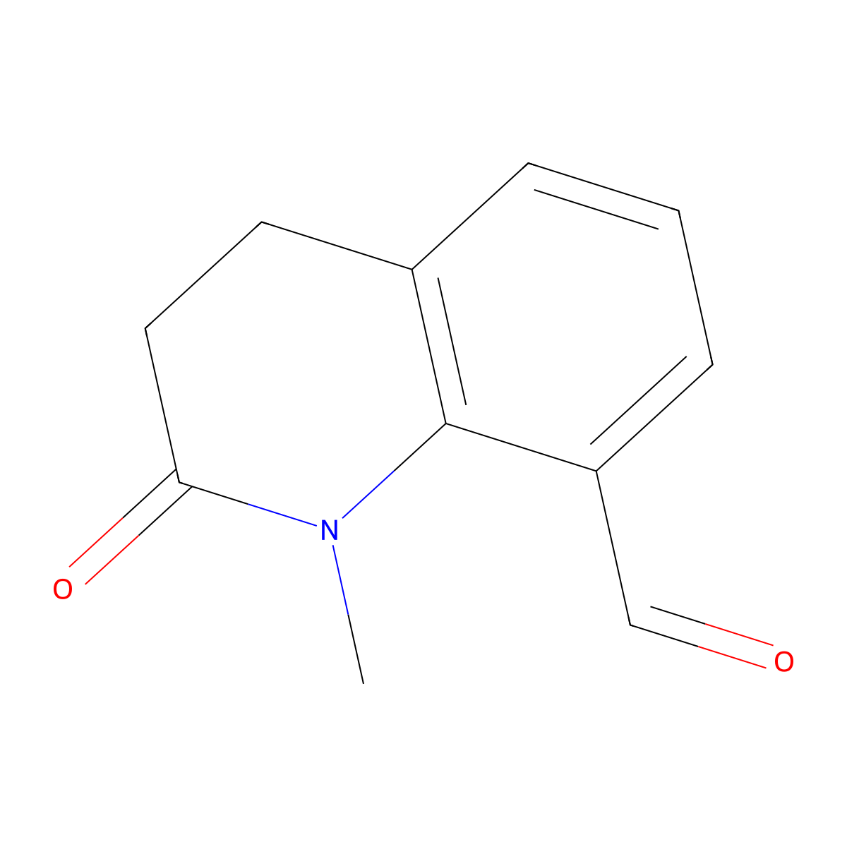 1-Methyl-2-oxo-1,2,3,4-tetrahydroquinoline-8-carbaldehyde molecular structure, CAS 1512224-24-6