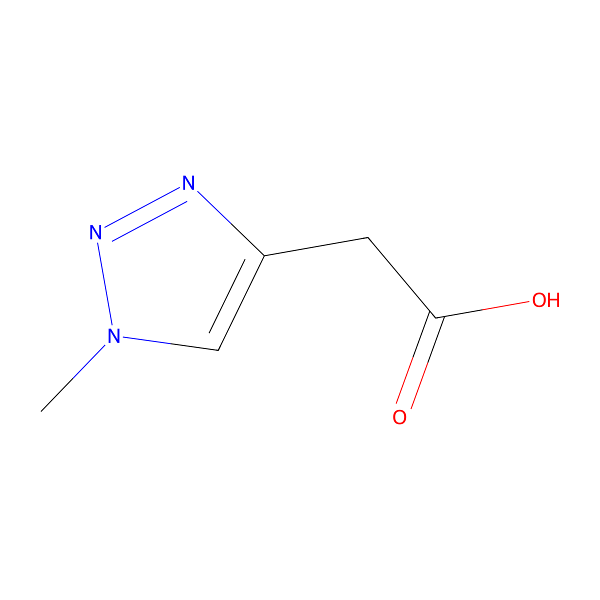 2-(1-Methyl-1H-1,2,3-triazol-4-yl)acetic acid molecular structure, CAS 1512226-21-9