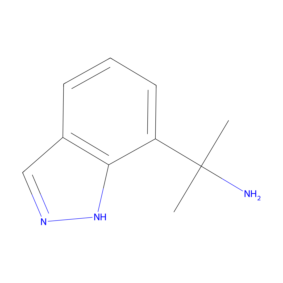 2-(1H-indazol-7-yl)propan-2-amine molecular structure, CAS 1512227-39-2