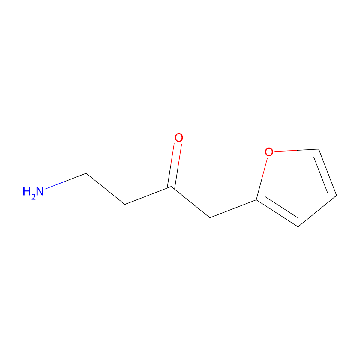 4-Amino-1-(furan-2-yl)butan-2-one molecular structure, CAS 1512286-62-2