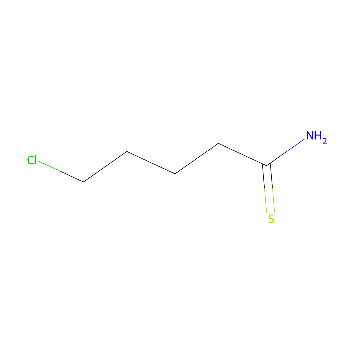 5-Chloropentanethioamide molecular structure, CAS 1512290-54-8