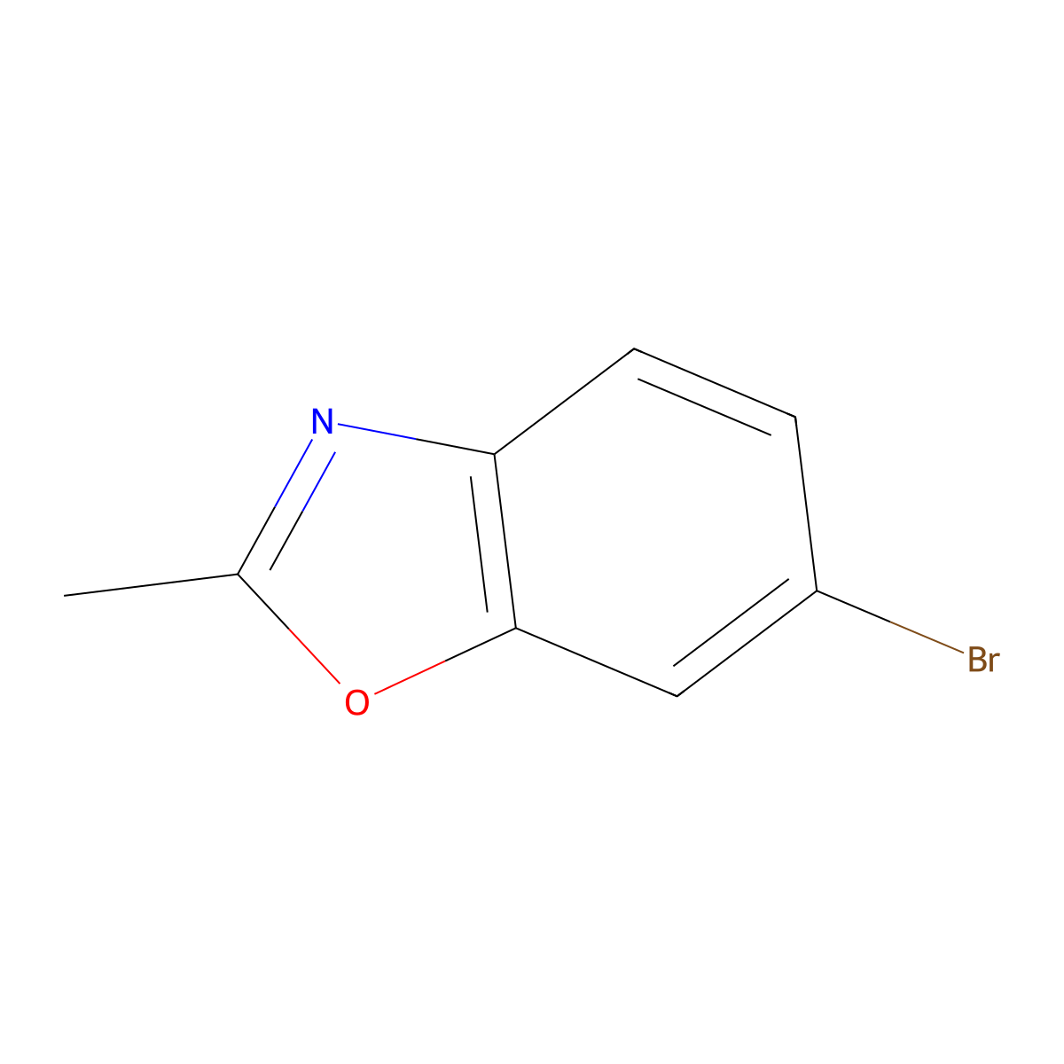 6-Bromo-2-methyl-1,3-benzoxazole molecular structure, CAS 151230-42-1