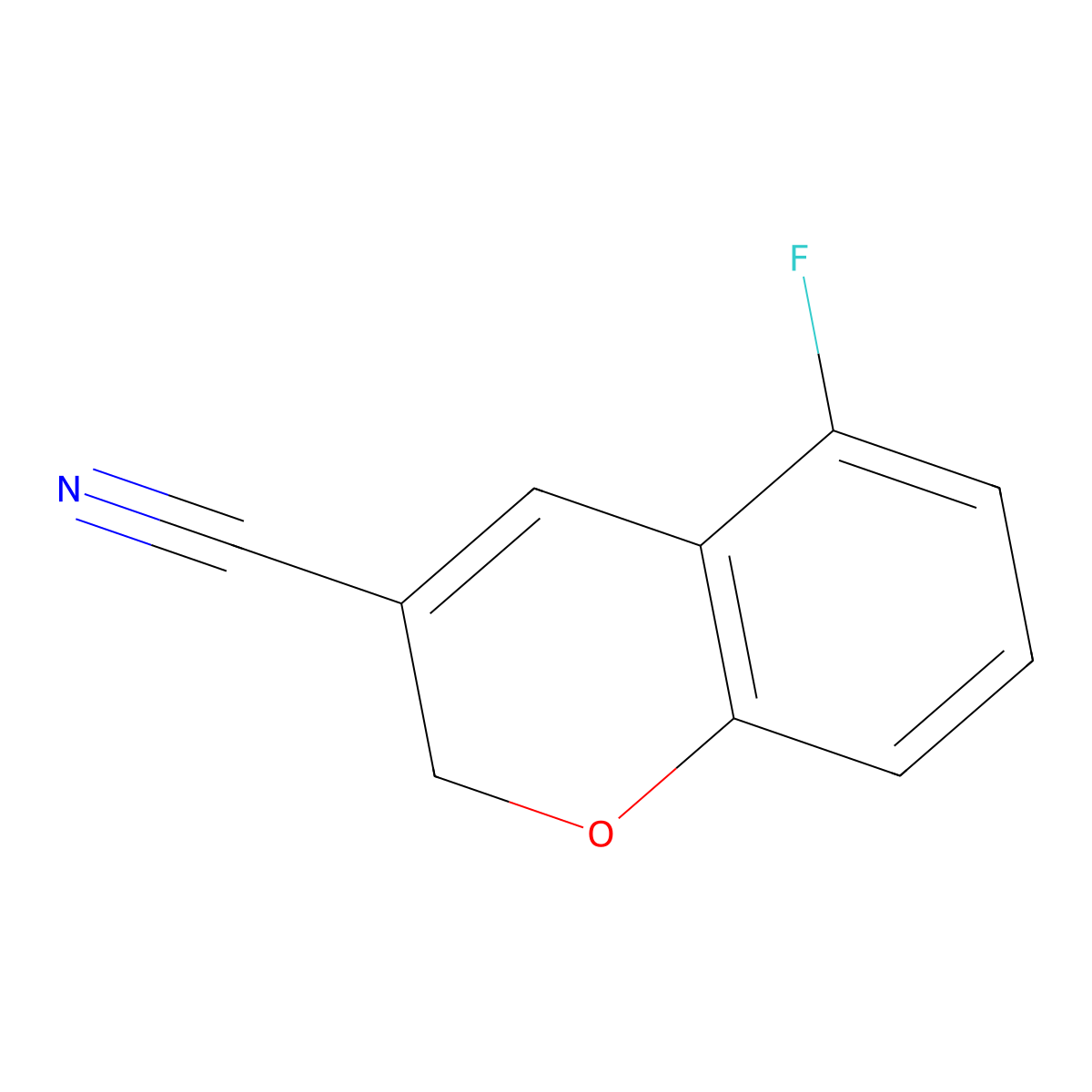 5-Fluoro-2H-chromene-3-carbonitrile molecular structure, CAS 1512308-03-0