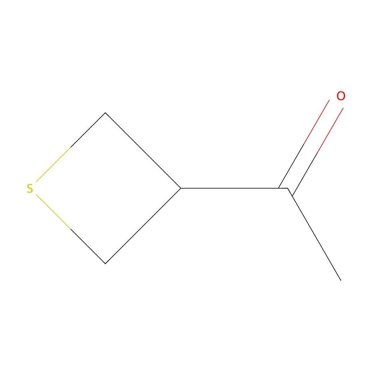1-(Thietan-3-yl)ethan-1-one molecular structure, CAS 1512355-92-8