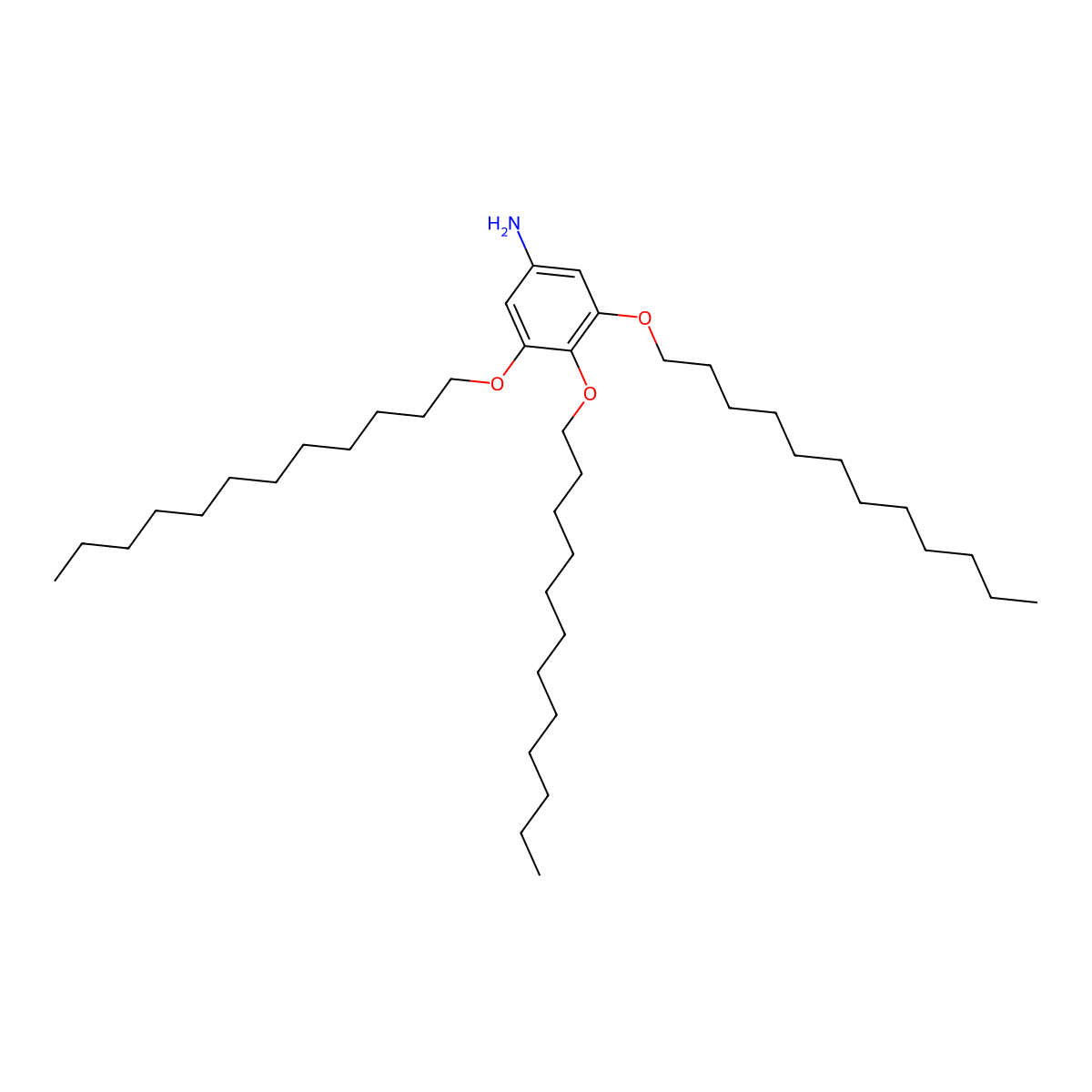 3,4,5-Tris(dodecyloxy)aniline molecular structure, CAS 151237-05-7