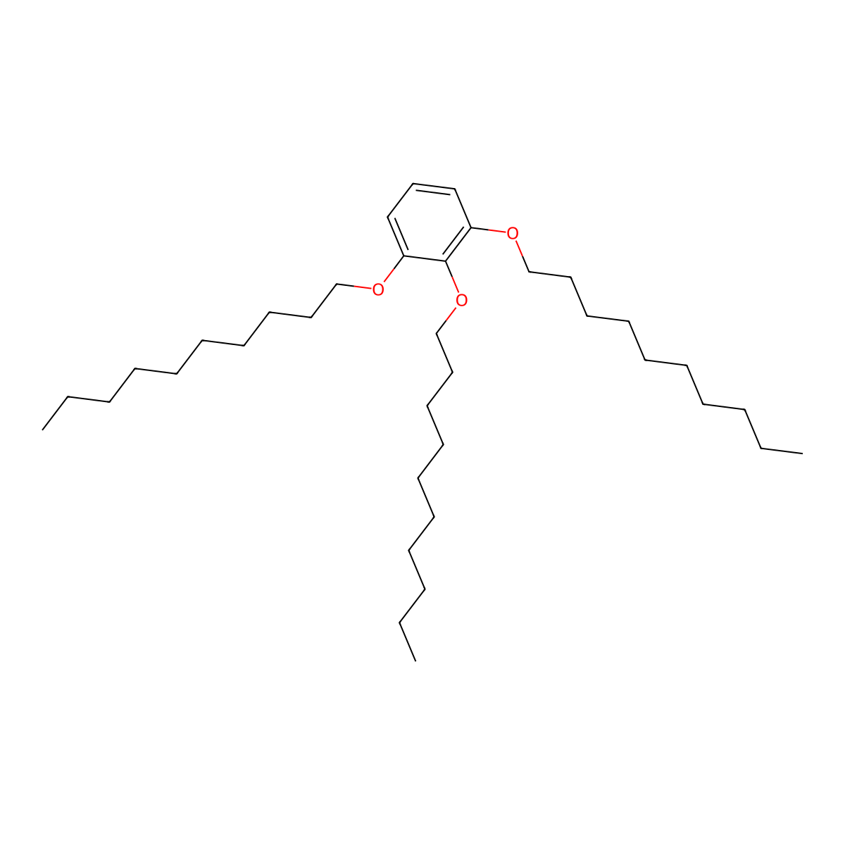 1,2,3-Tris(decyloxy)benzene molecular structure, CAS 151237-07-9