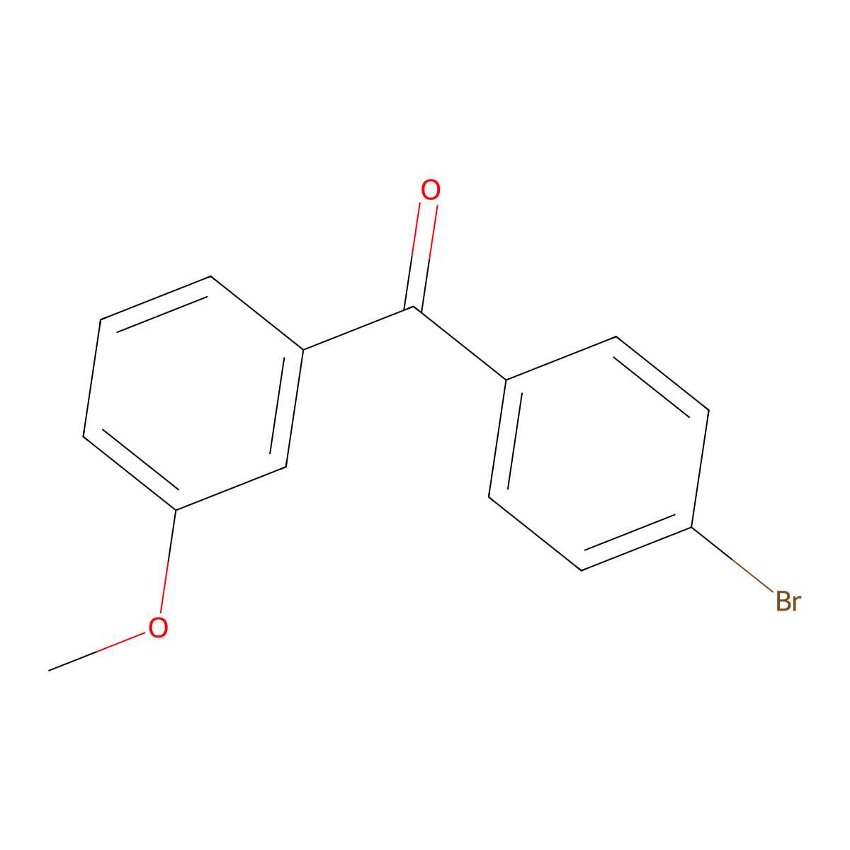 4-Bromo-3'-methoxybenzophenone molecular structure, CAS 151239-47-3