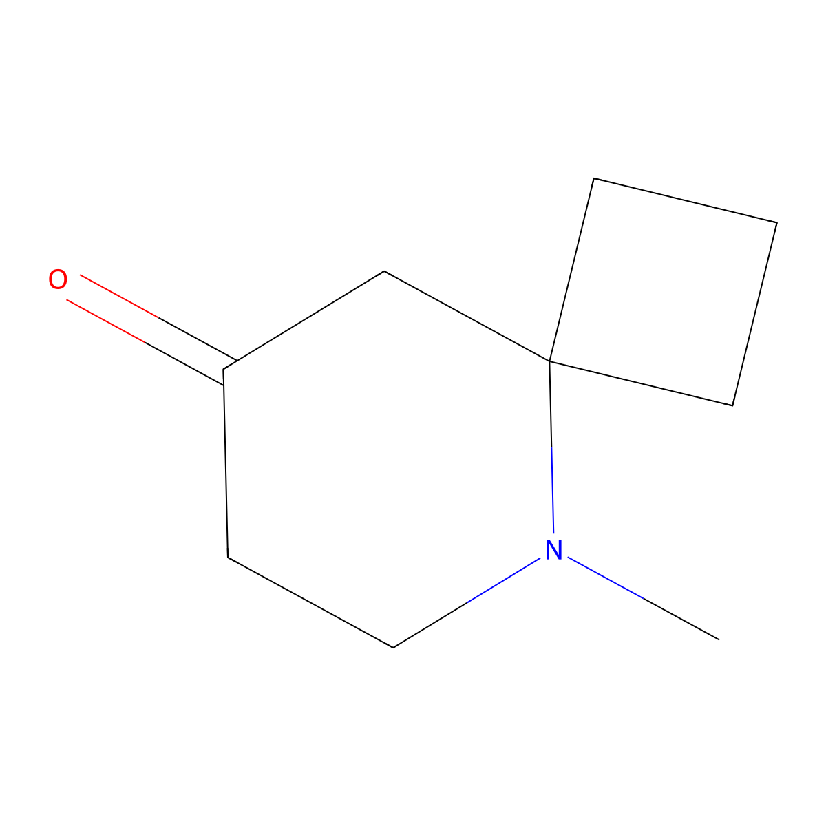 5-Methyl-5-azaspiro[3.5]nonan-8-one molecular structure, CAS 1512434-92-2