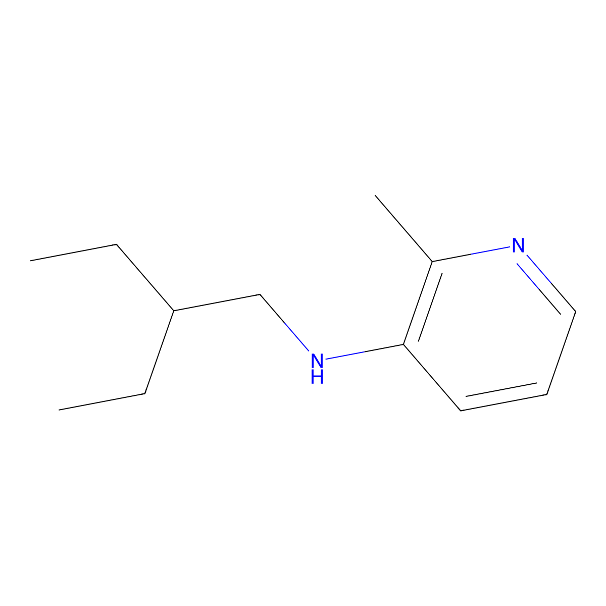 N-(2-Ethylbutyl)-2-methylpyridin-3-amine molecular structure, CAS 1512435-57-2