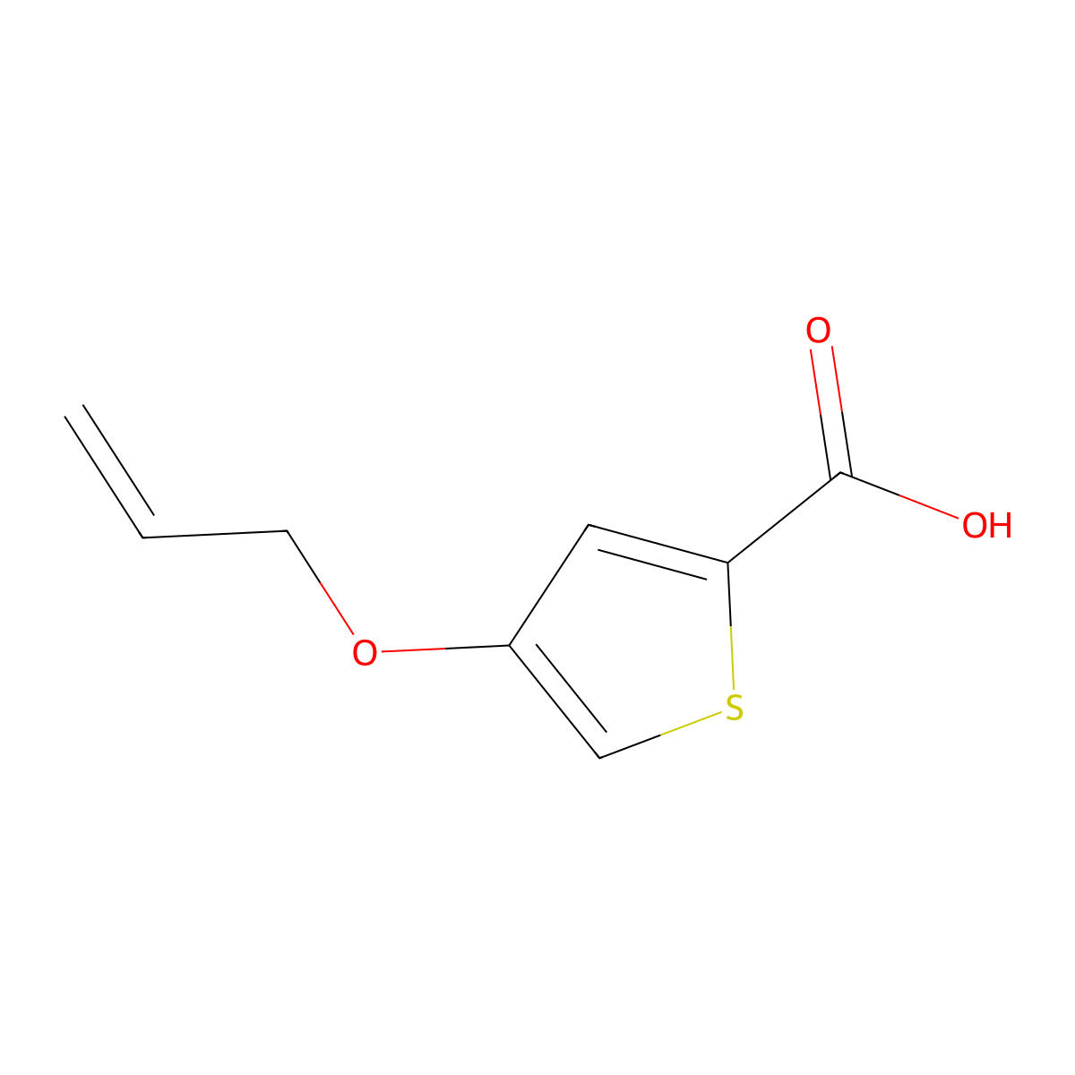 4-(Allyloxy)thiophene-2-carboxylic acid molecular structure, CAS 1512439-65-4