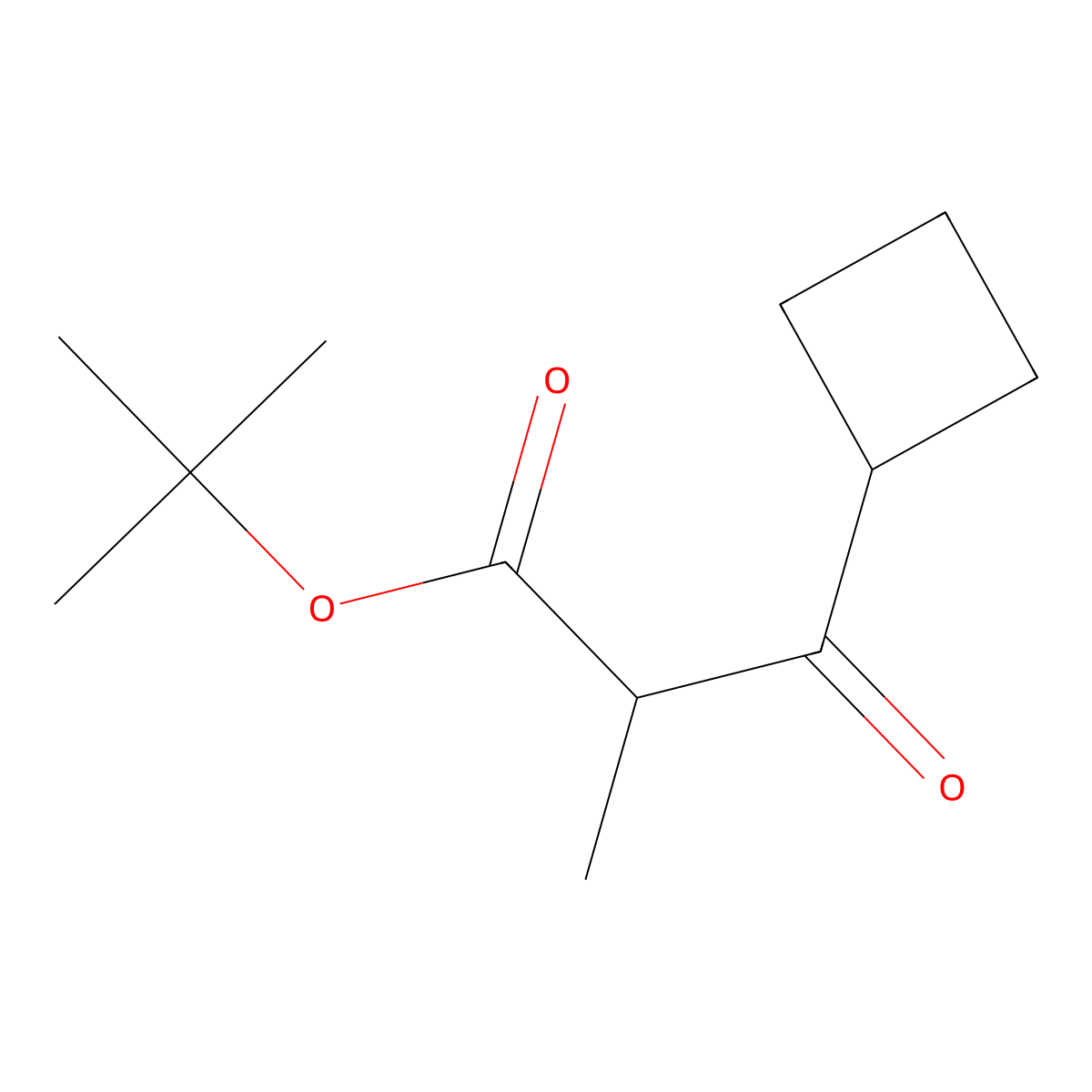 Tert-butyl 3-cyclobutyl-2-methyl-3-oxopropanoate molecular structure, CAS 1512484-61-5