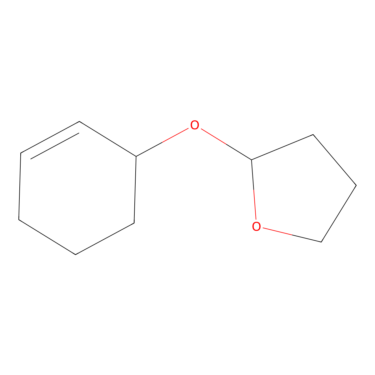 2-(Cyclohex-2-en-1-yloxy)tetrahydrofuran molecular structure, CAS 151252-07-2
