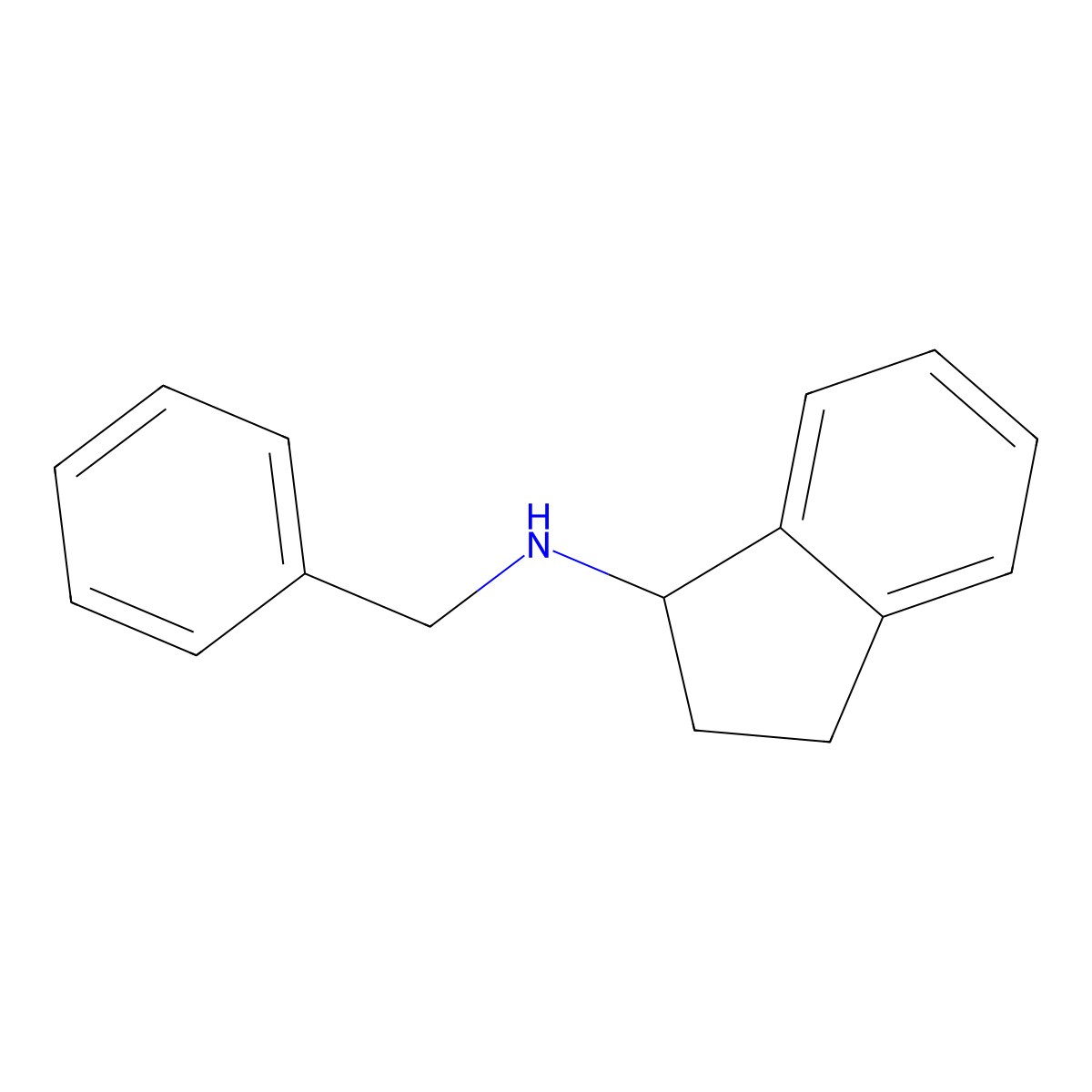 2,3-Dihydro-N-benzyl-1H-inden-1-amine molecular structure, CAS 151252-98-1