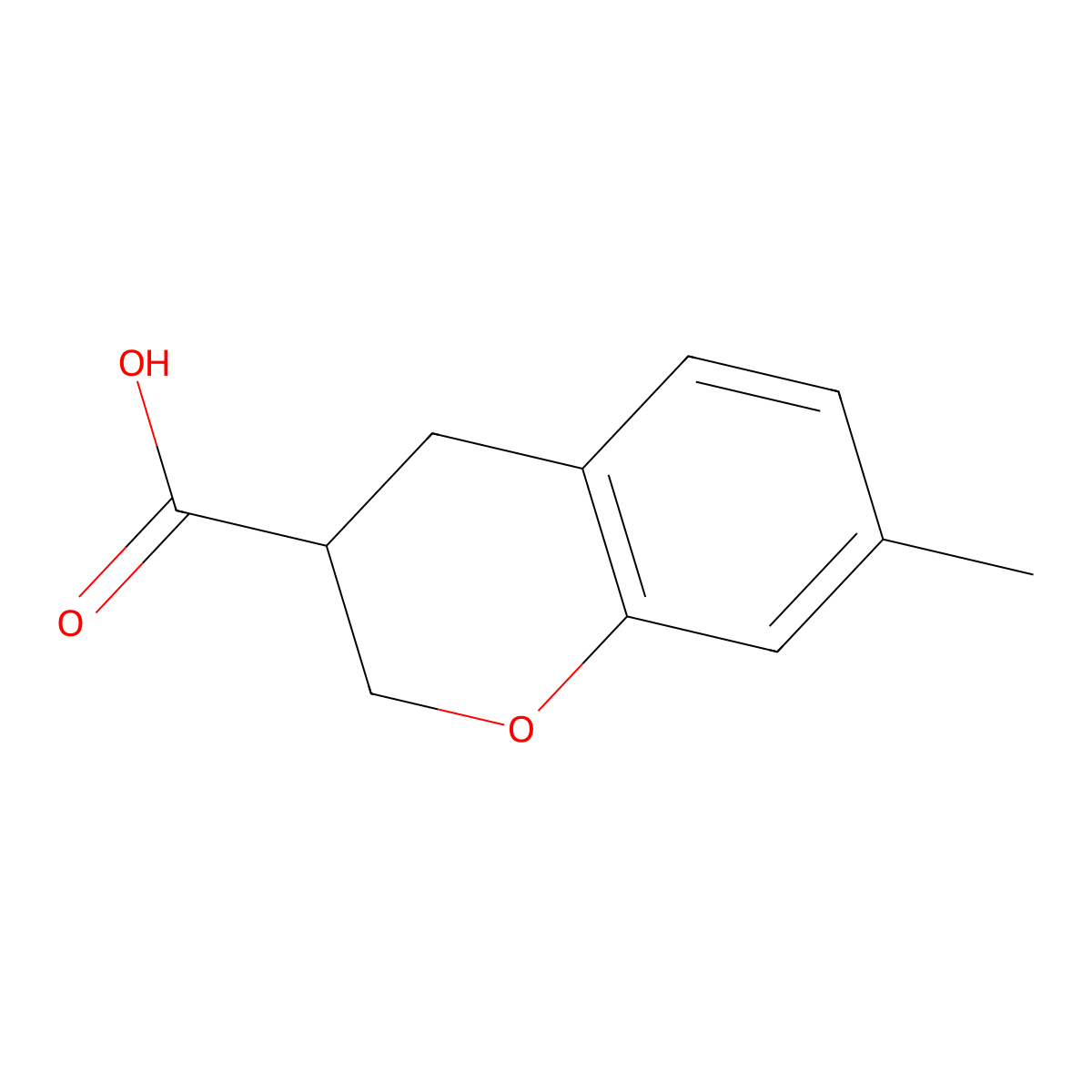 7-Methylchroman-3-carboxylic acid molecular structure, CAS 1512523-25-9