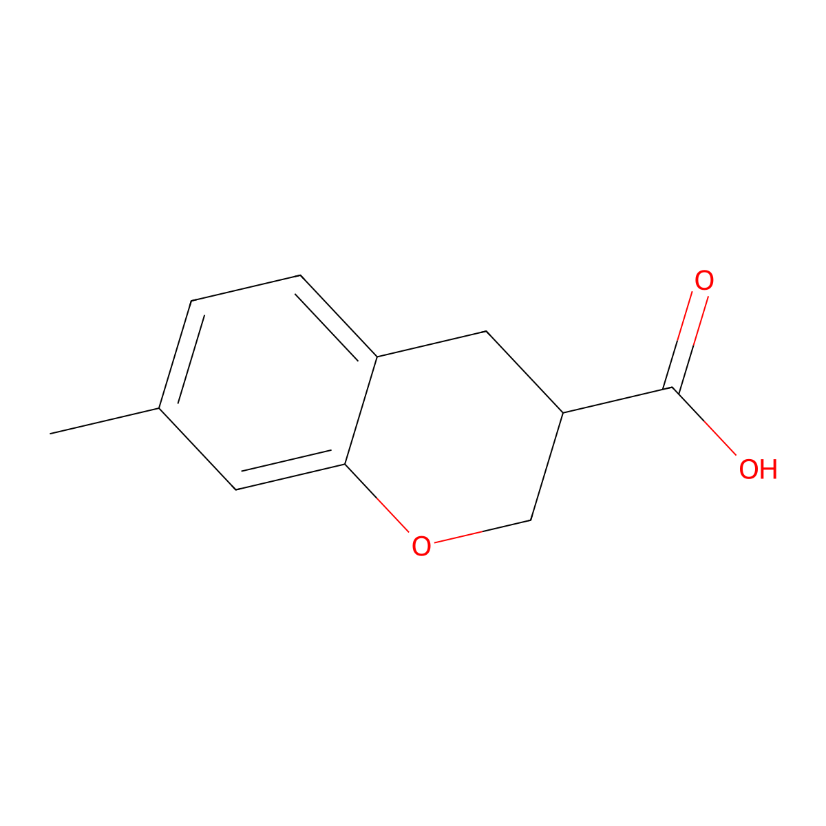 7-Methylchroman-3-carboxylic acid molecular structure, CAS 1512523-25-9