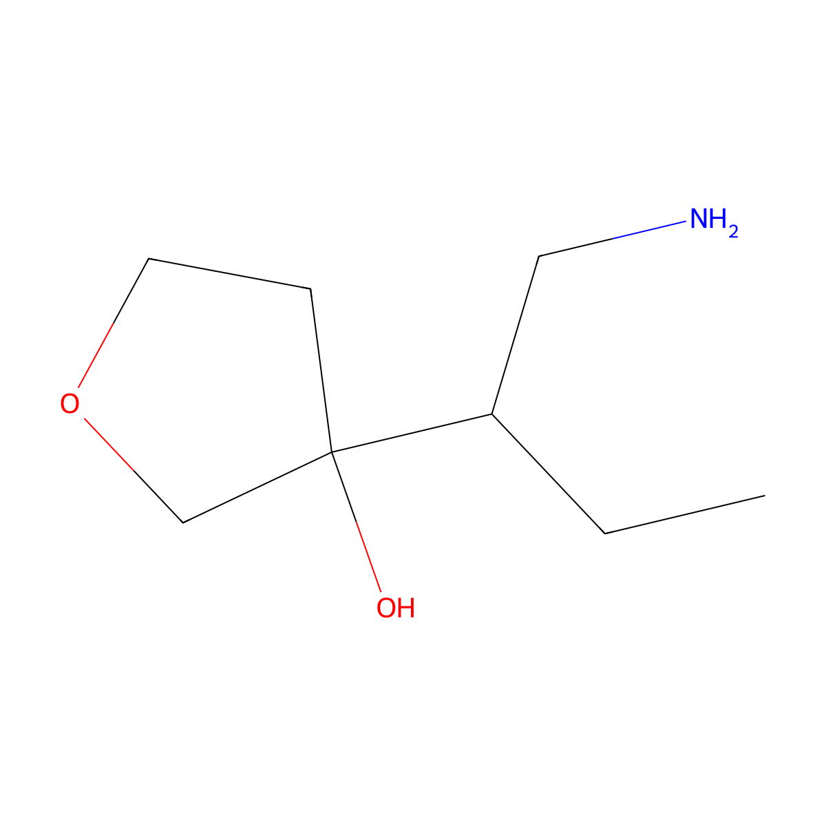 3-(1-Aminobutan-2-yl)oxolan-3-ol molecular structure, CAS 1512543-14-4